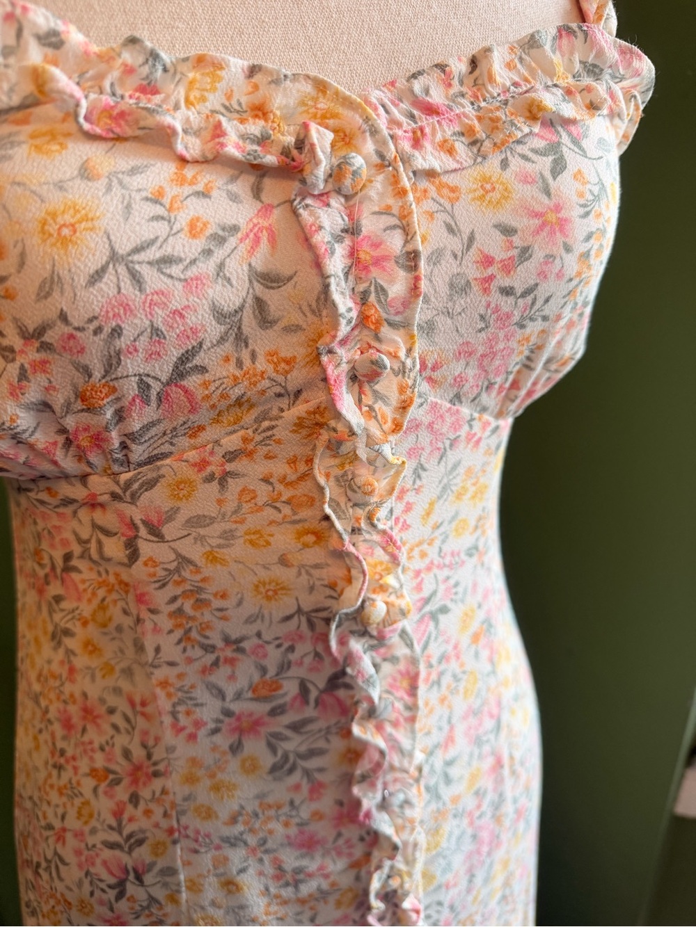 Ever New Floral Ruffle Midi Dress - originally $120+ - Picture 3 of 10